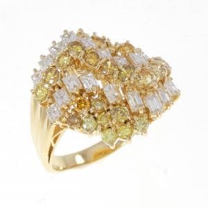 K18YG ダイヤモンド リング 2.71CT