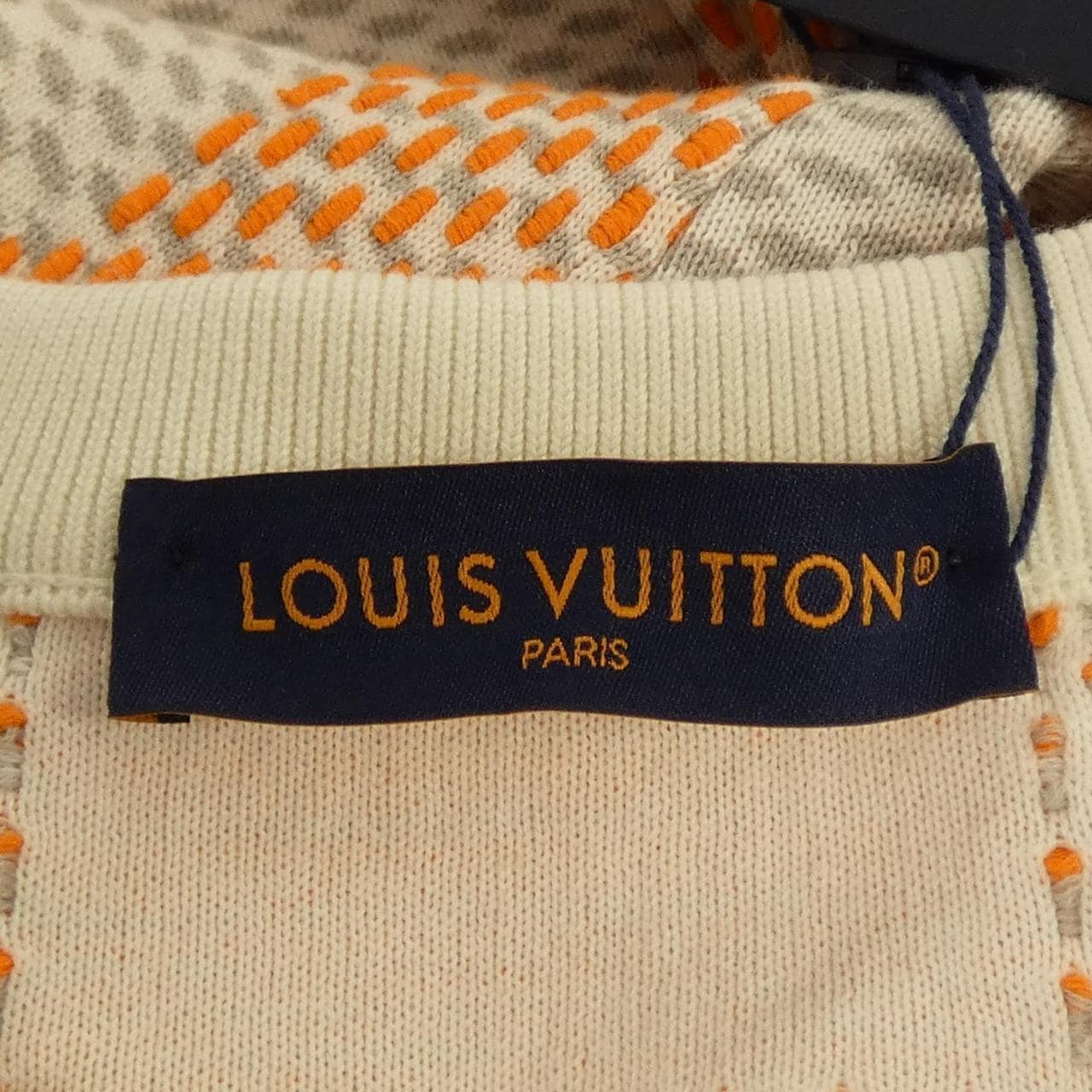 ルイヴィトン LOUIS VUITTON ダミエジャガードコットンプルオーバー HQN81WZ34 ニット