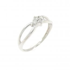 K18WG ダイヤモンド ピンキーリング 0.06CT