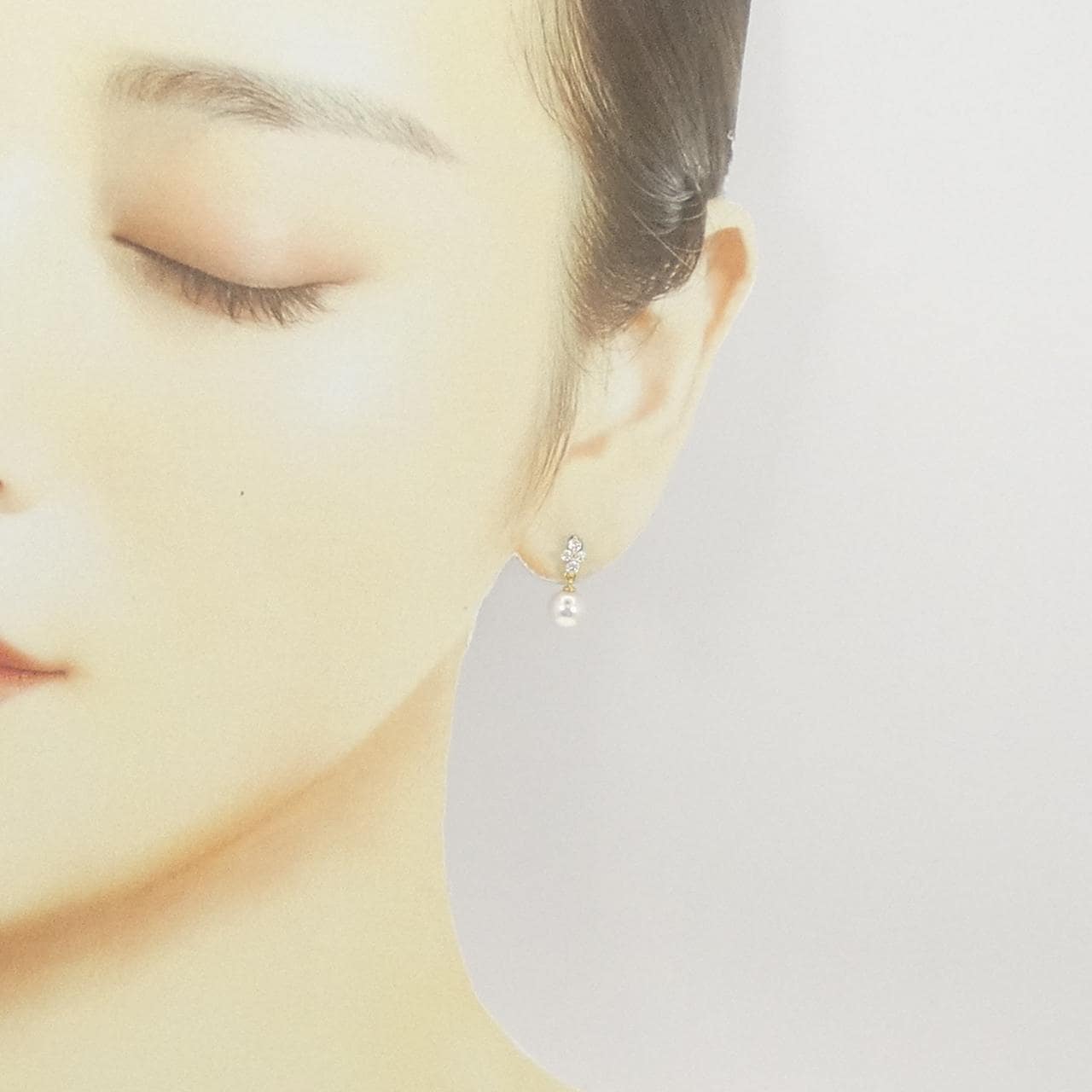 MIKIMOTO Akoya珍珠耳环 6.6 毫米