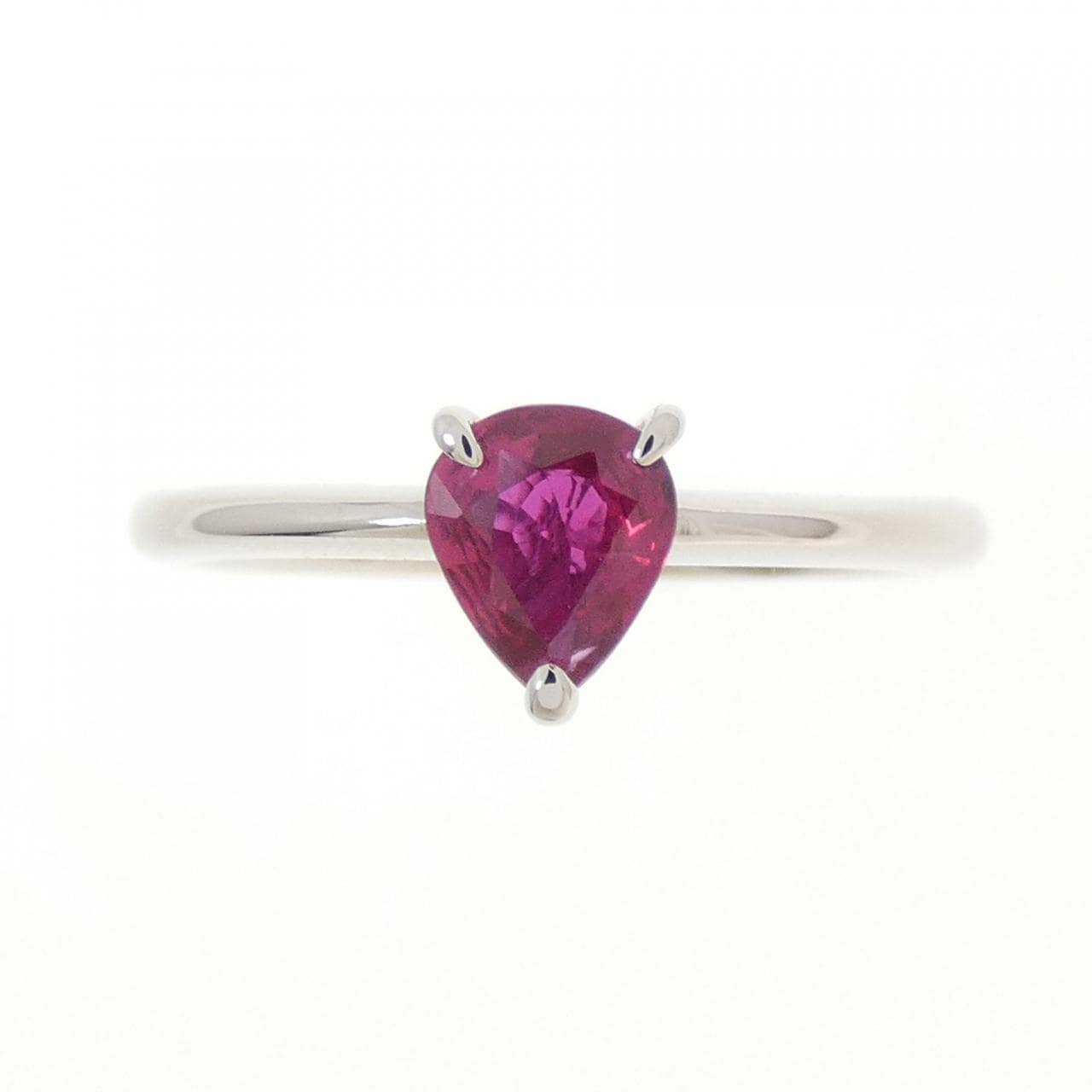 PT900 Ruby Ring 0.48CT
