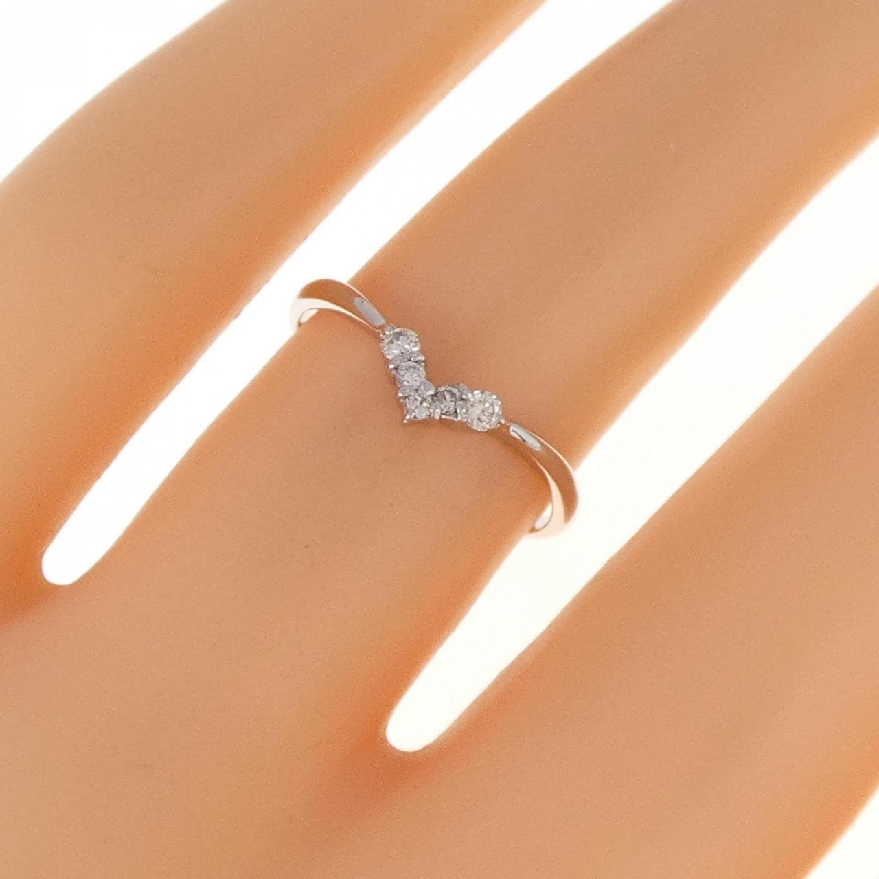 [新品] PT钻石戒指 0.08CT