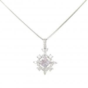 PT900/PT850 ピンクダイヤモンド ネックレス 0.18CT