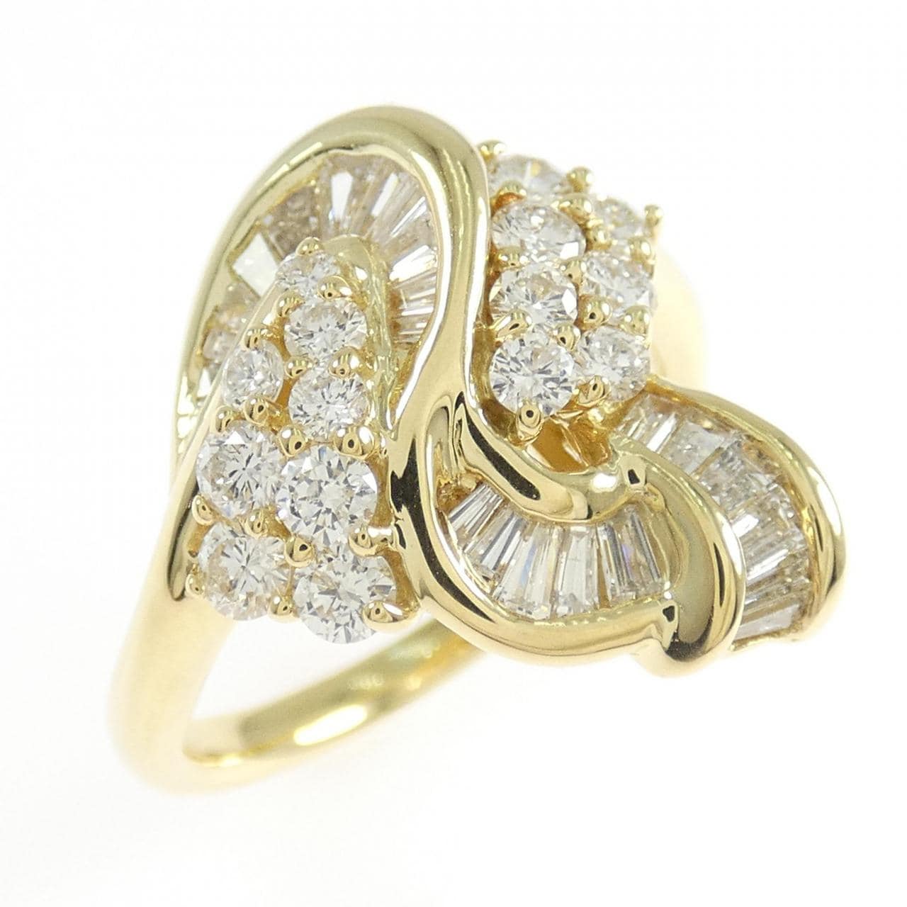 K18YG ダイヤモンド リング 1.01CT