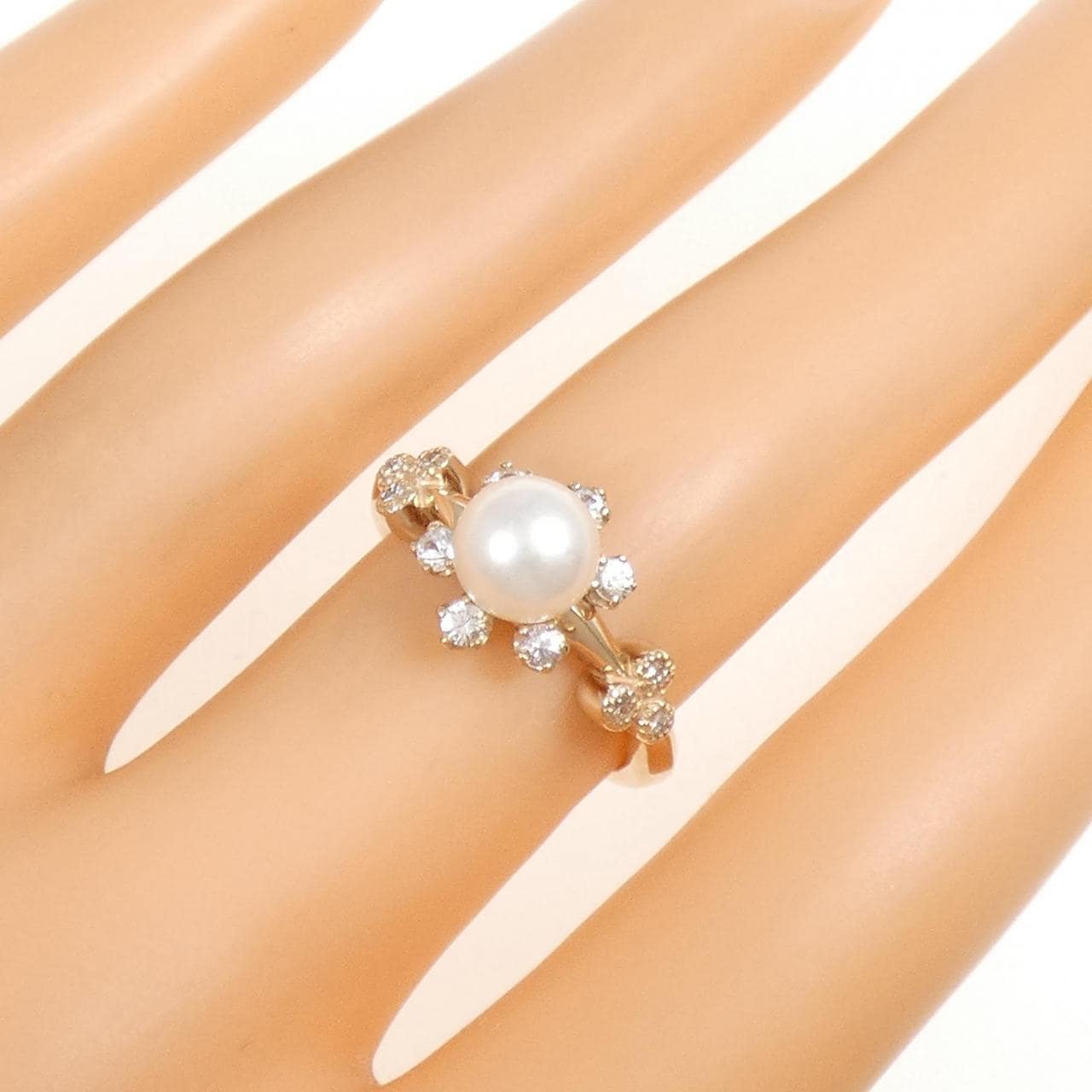 K18PG アコヤパール リング 6.5mm