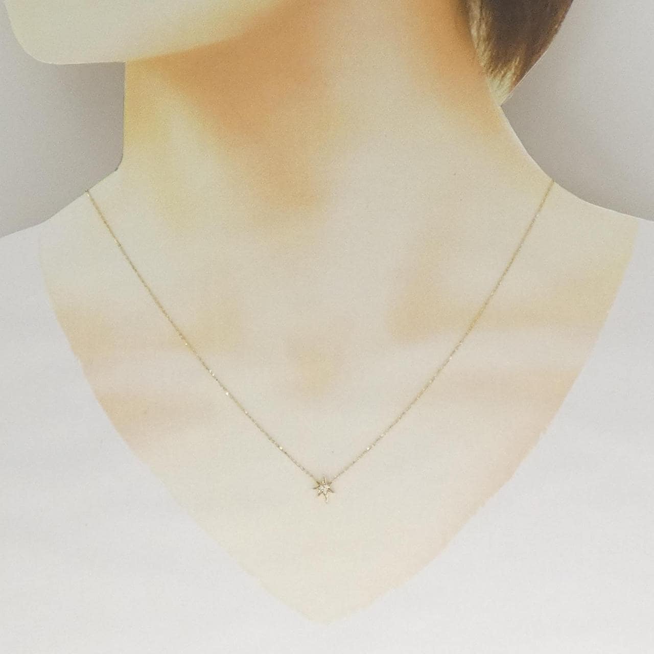 スタージュエリー ダイヤモンド ネックレス 0.007CT