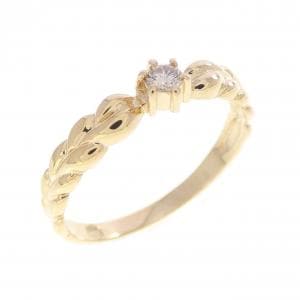 K18YG ダイヤモンド リング 0.06CT