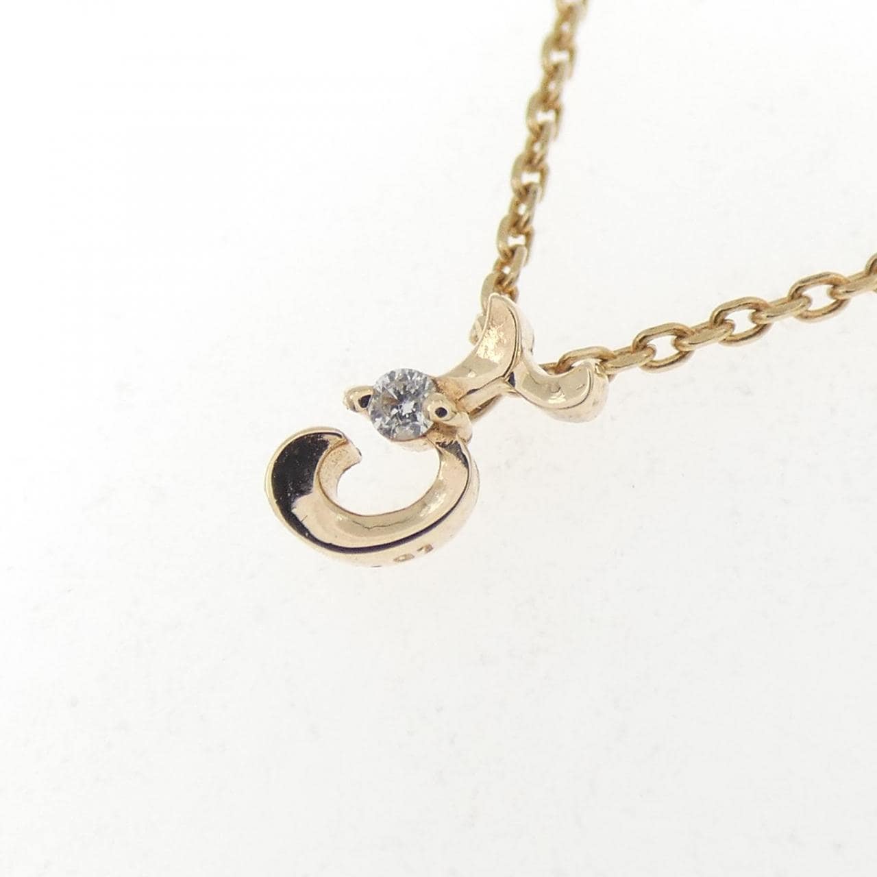 アガット ダイヤモンド ネックレス 0.01CT