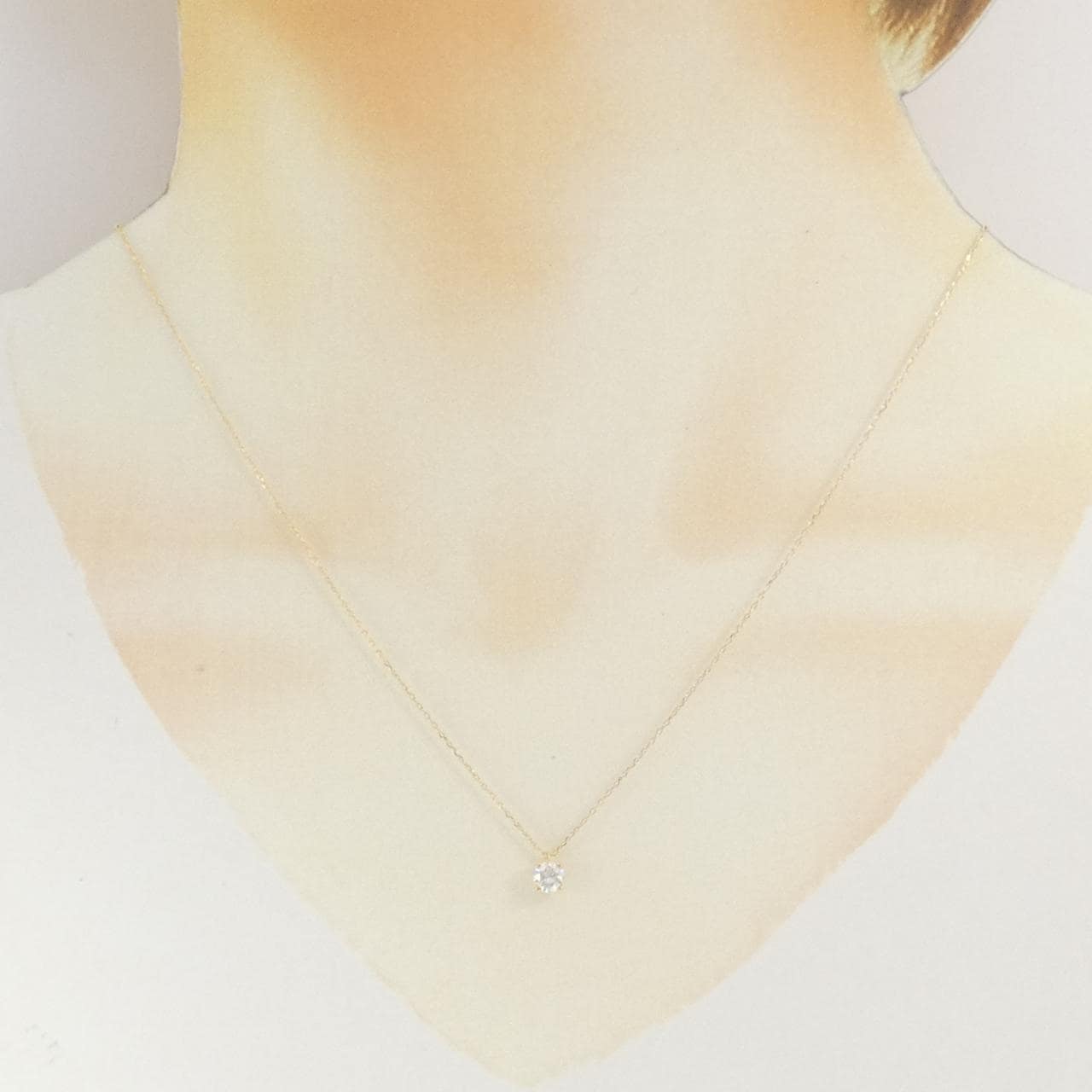 K18YG ダイヤモンド ネックレス 0.30CT