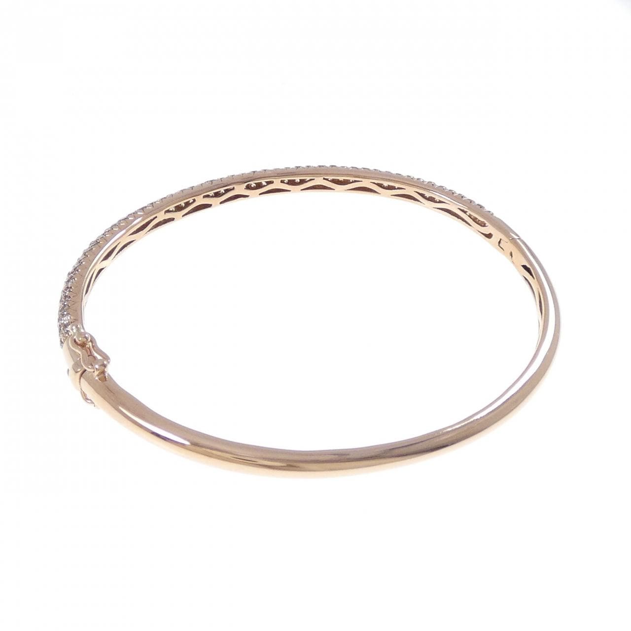 K18PG ダイヤモンド バングル 1.91CT