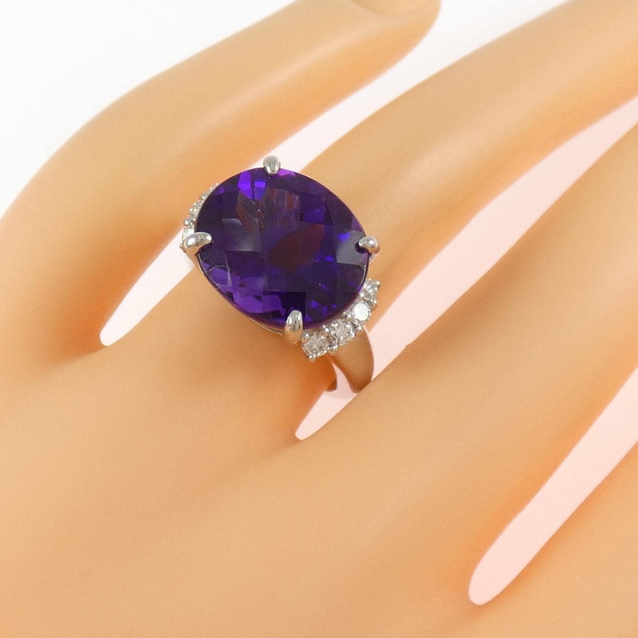 PT900 アメジスト リング 7.10CT