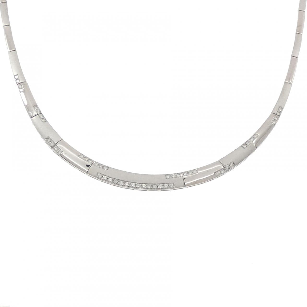 K18WG ダイヤモンド ネックレス 1.00CT