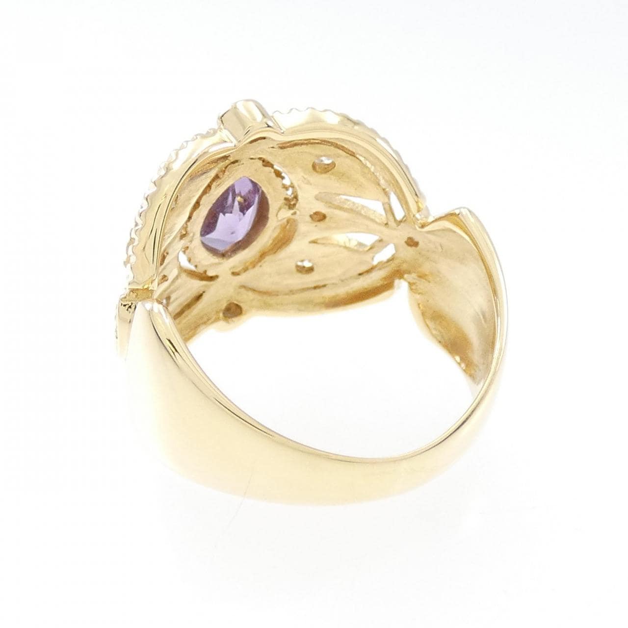 K18YG amethyst ring