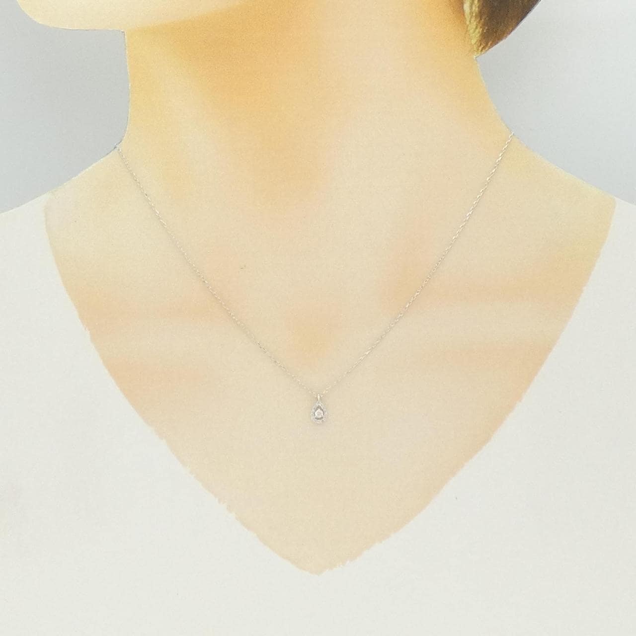 K10WG ダイヤモンド ネックレス