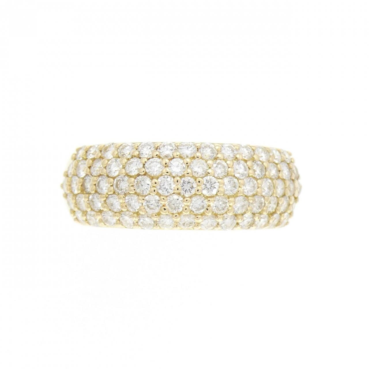 K18YG pave Diamond ring 1.00CT