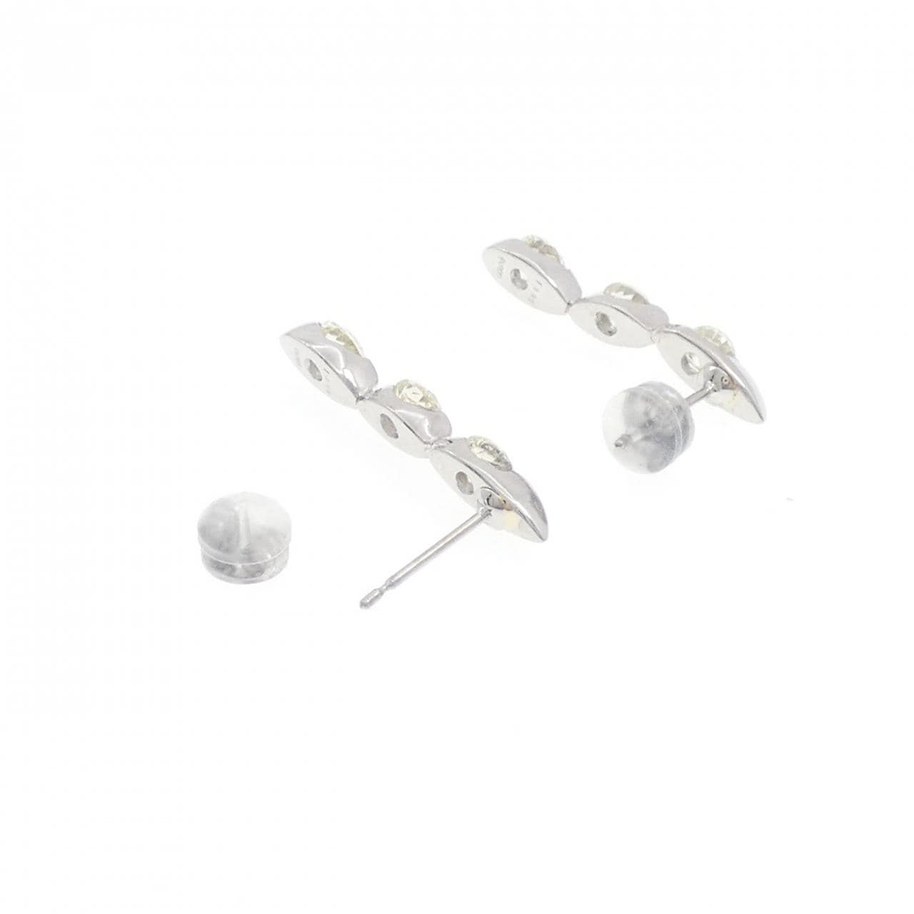 PT900 ダイヤモンド ピアス 2.194CT