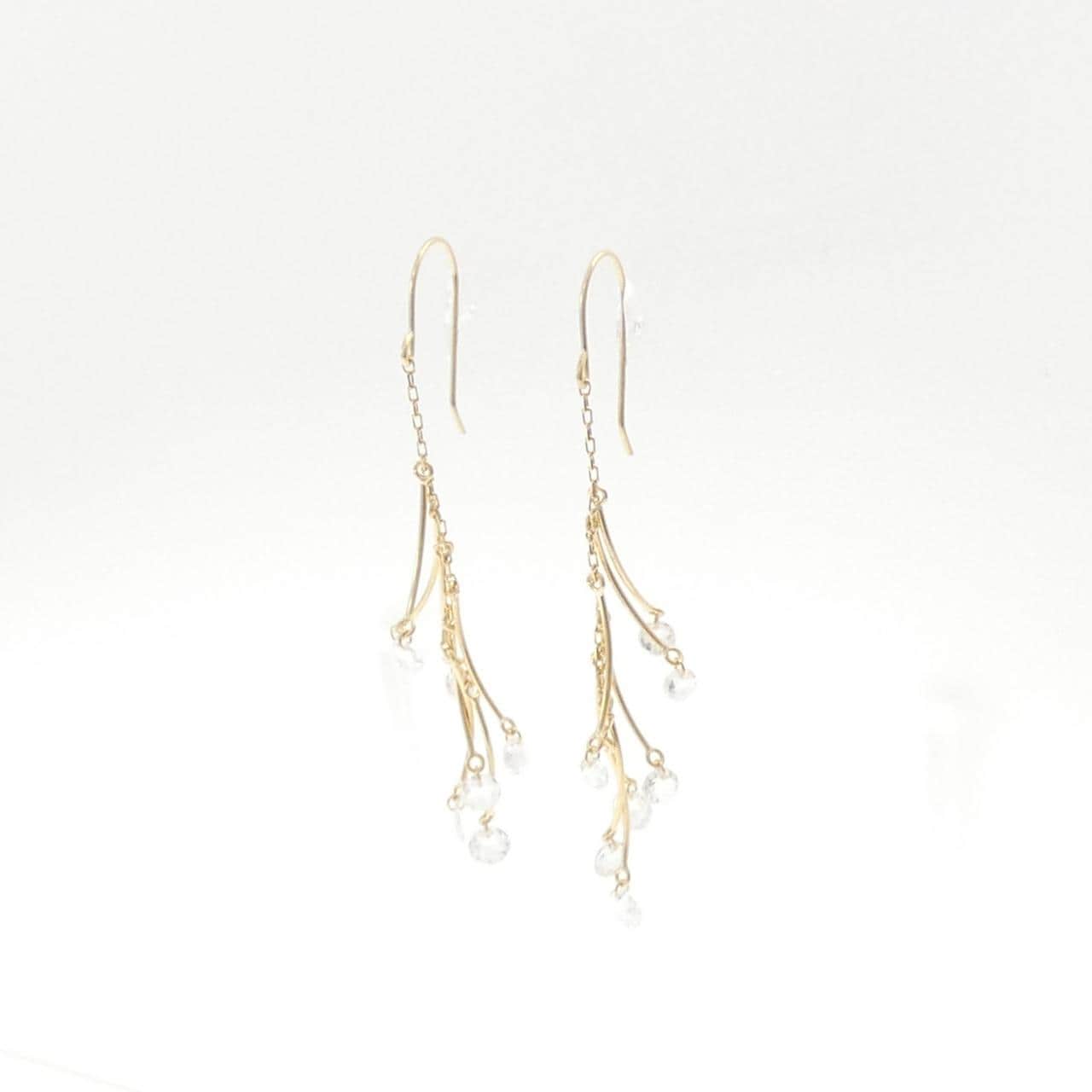 K18YG ダイヤモンド ピアス