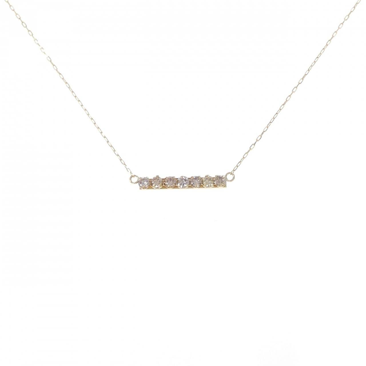 K18YG ダイヤモンド ネックレス 0.22CT