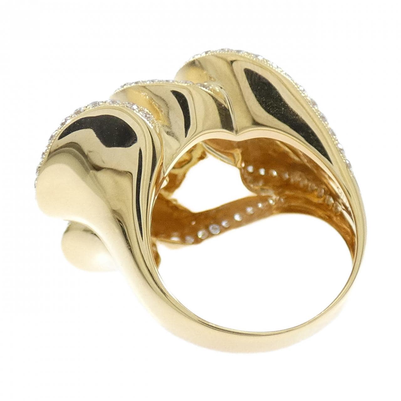 K18YG ハート ダイヤモンド リング 1.06CT