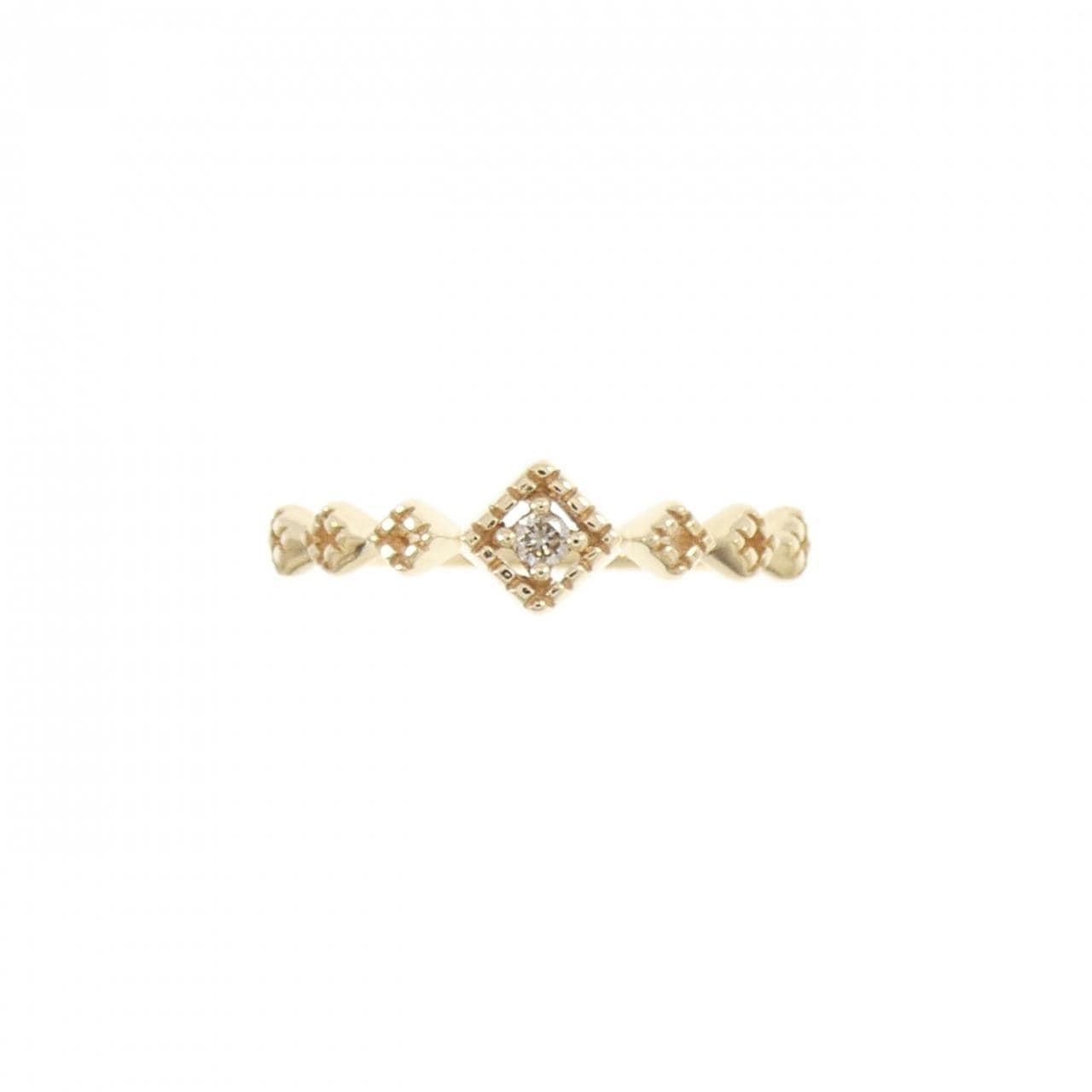 エテ ダイヤモンド ピンキー リング 0.01CT