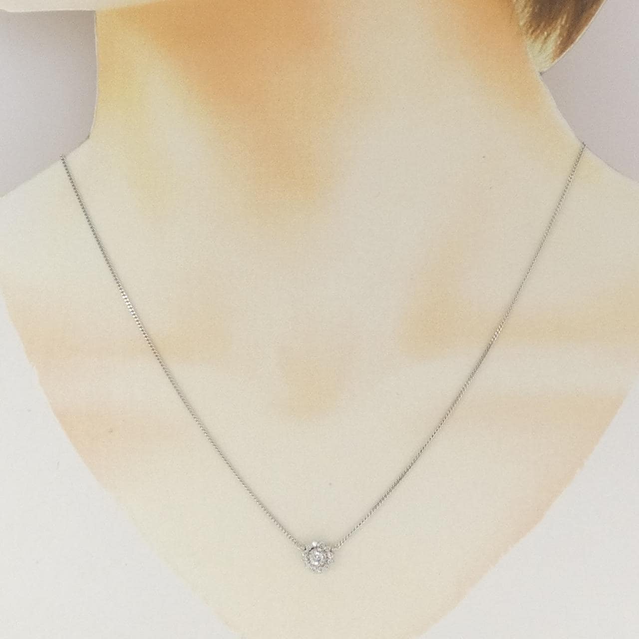 PT850 ダイヤモンド ネックレス 0.09CT
