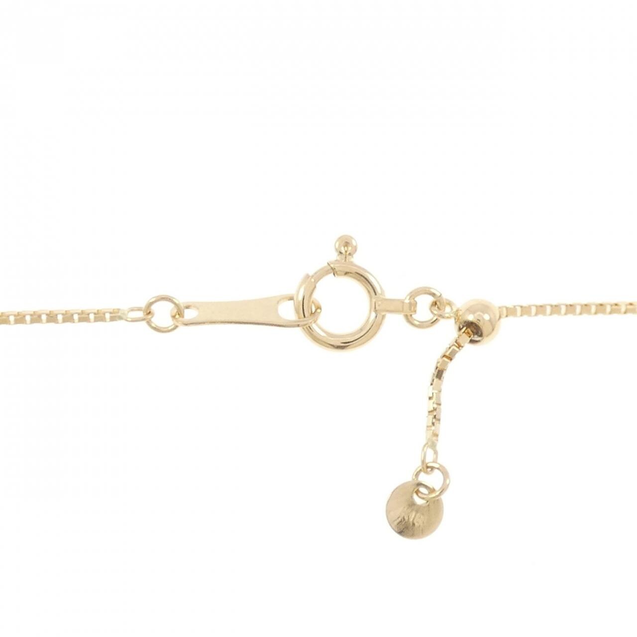 K18YG ホースシュー ダイヤモンド ネックレス 0.30CT