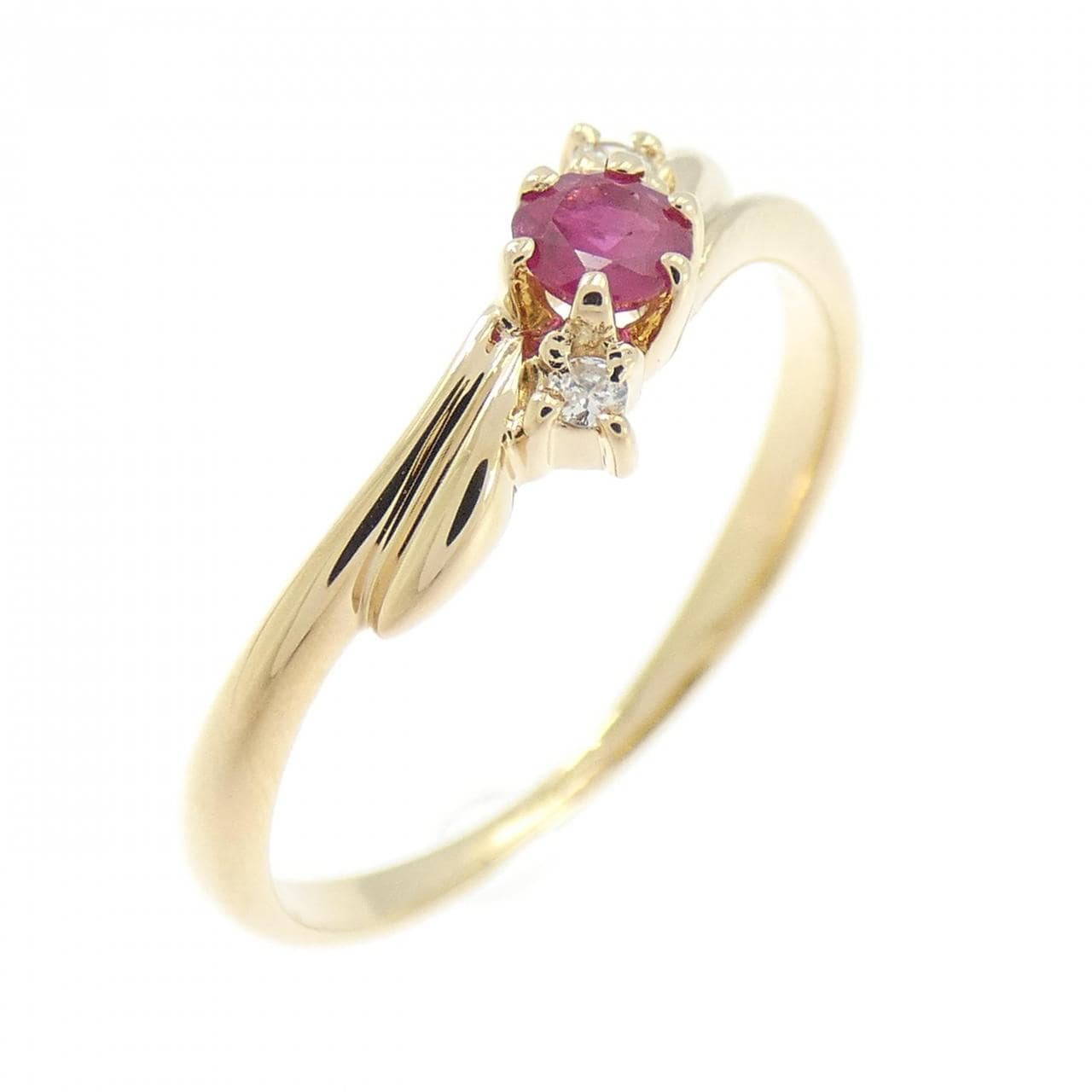 K18YG ルビー リング