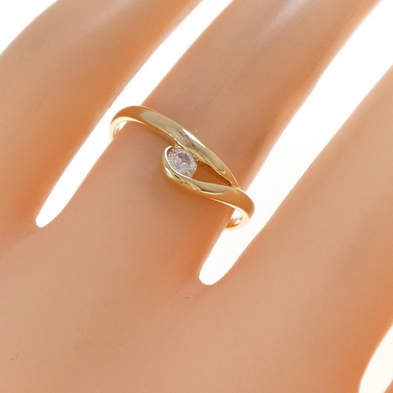 K18YG ダイヤモンド リング 0.11CT
