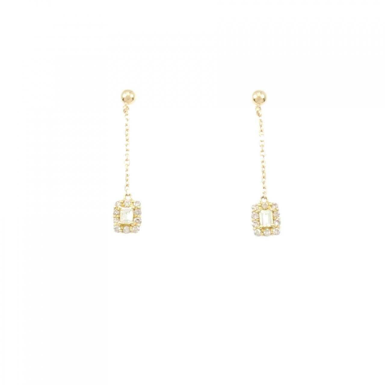 [BRAND NEW] K18YG Diamond earrings 0.26CT