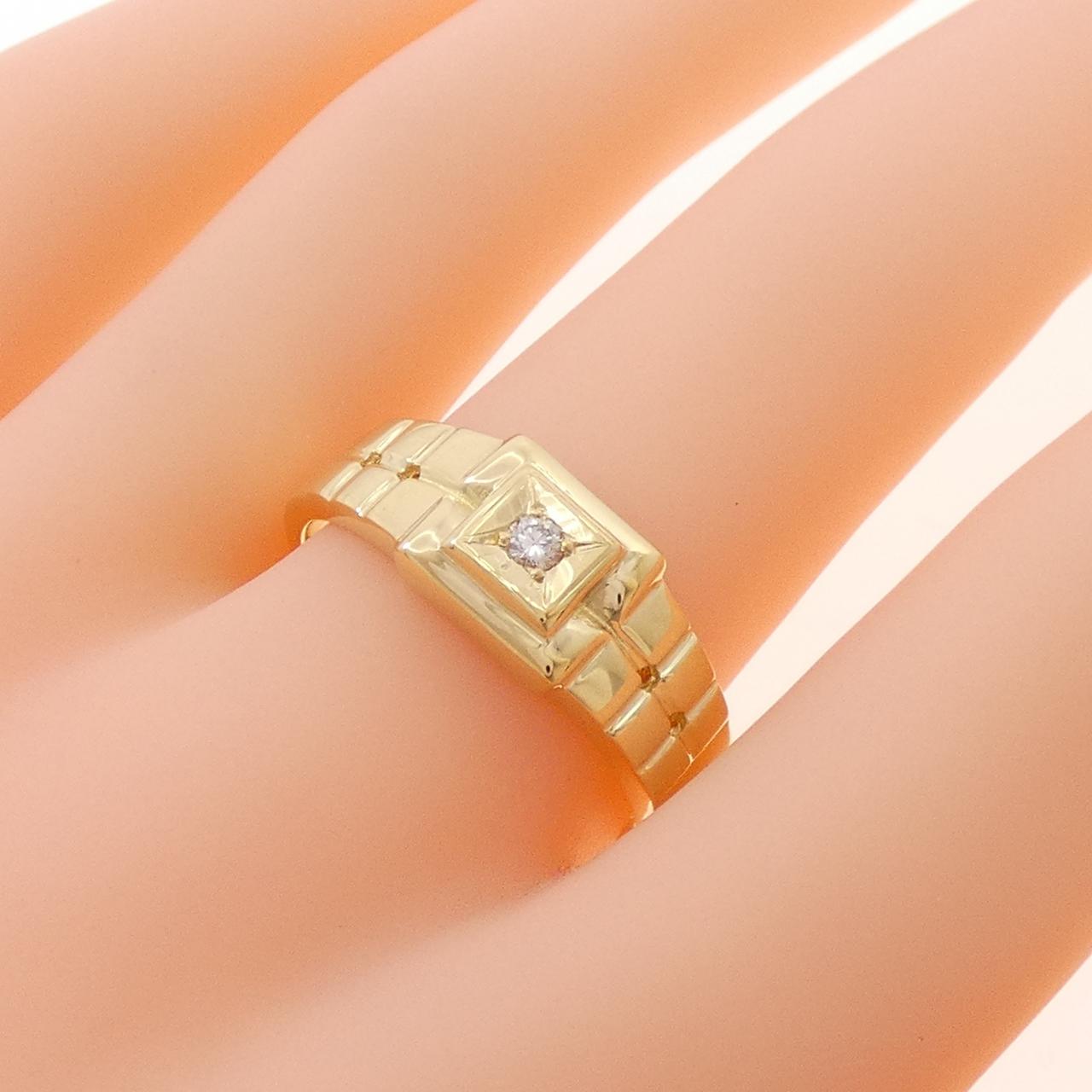 [新品] K18YG鑽石0.05CT