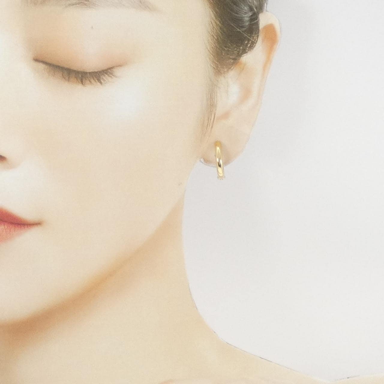 K18YG/PT900 イヤリング