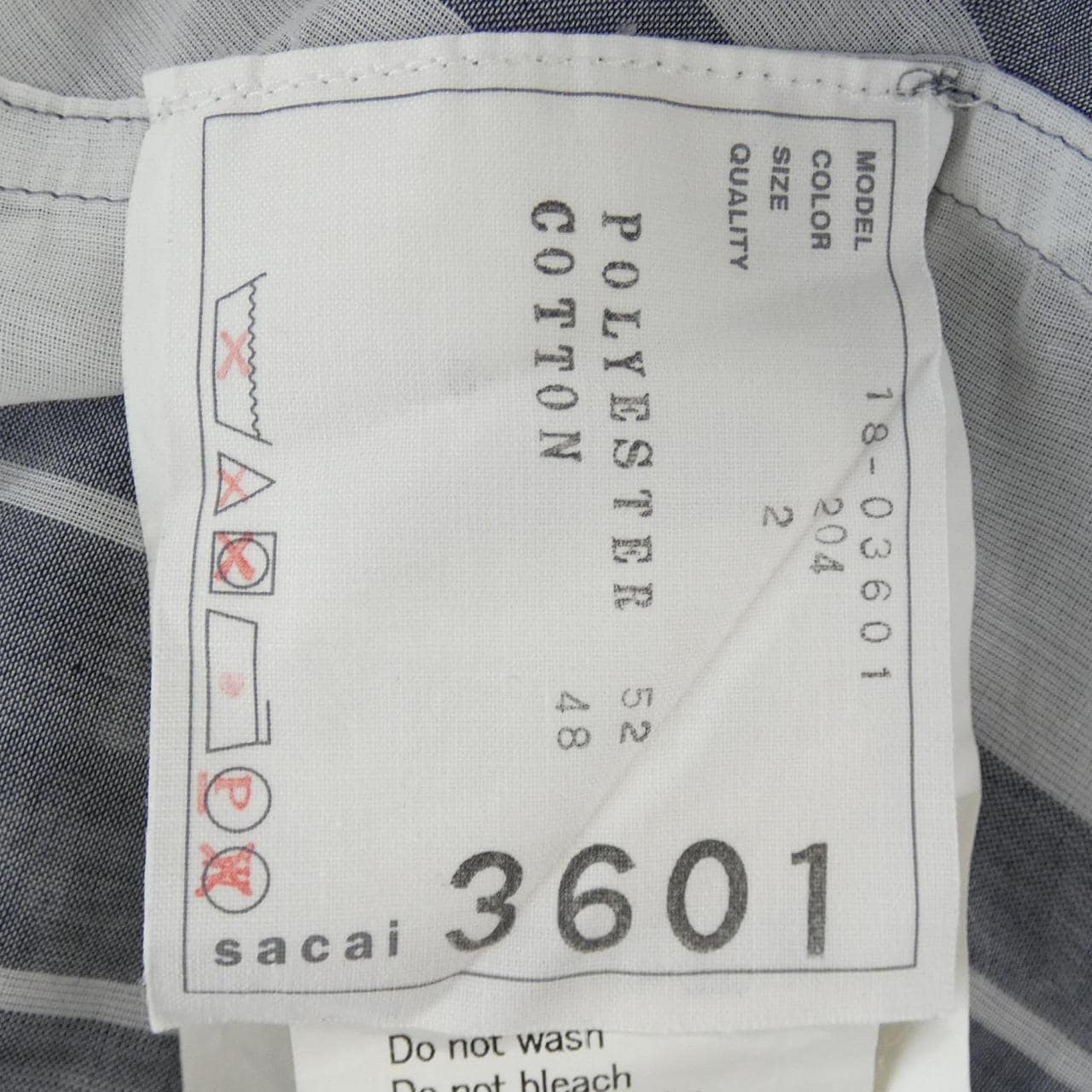 サカイ SACAI 18-03601 S／Sシャツ