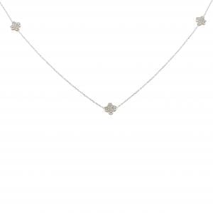 K18YG/PT900/PT850 ダイヤモンド ネックレス 1.00CT