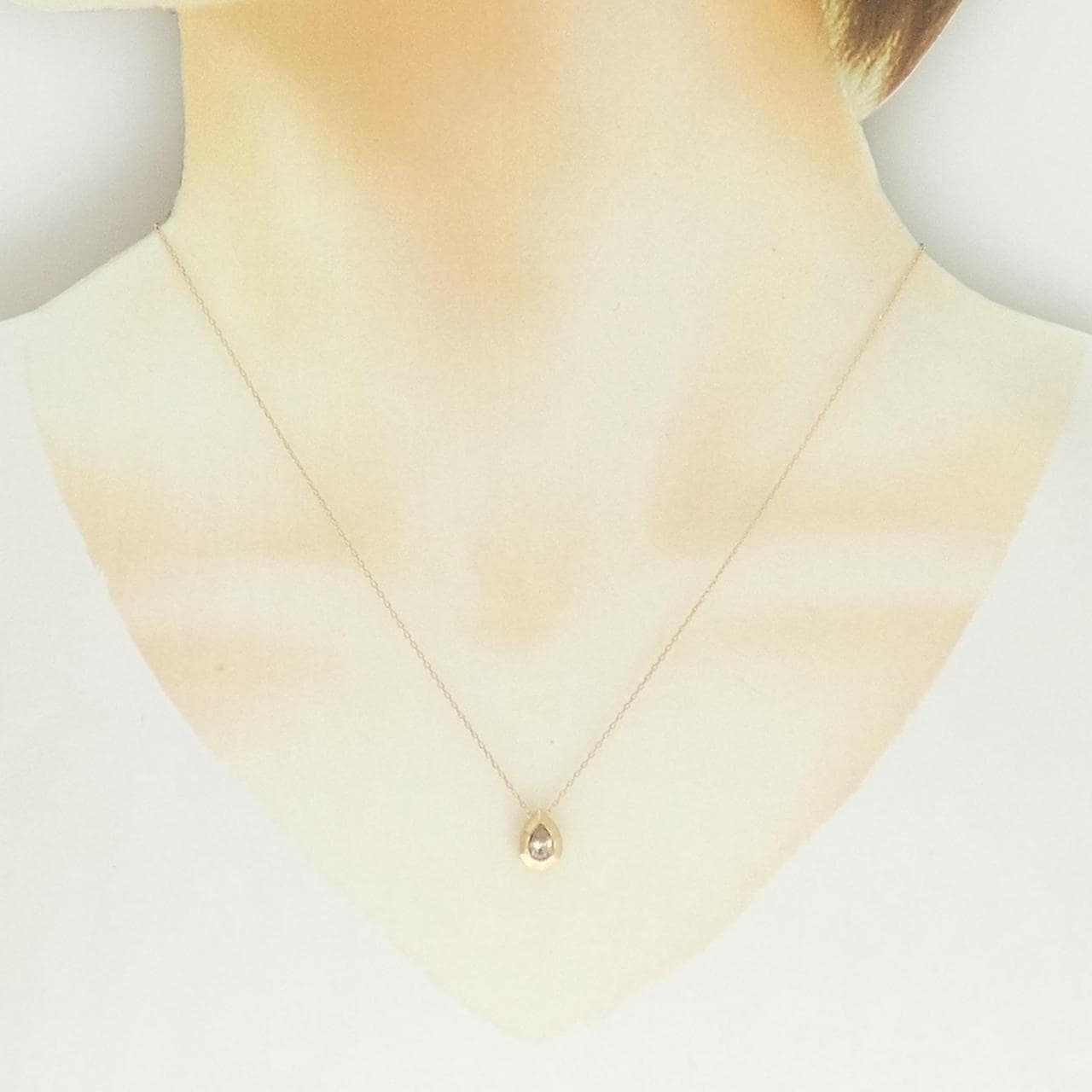 K18PG ダイヤモンド ネックレス 0.33CT