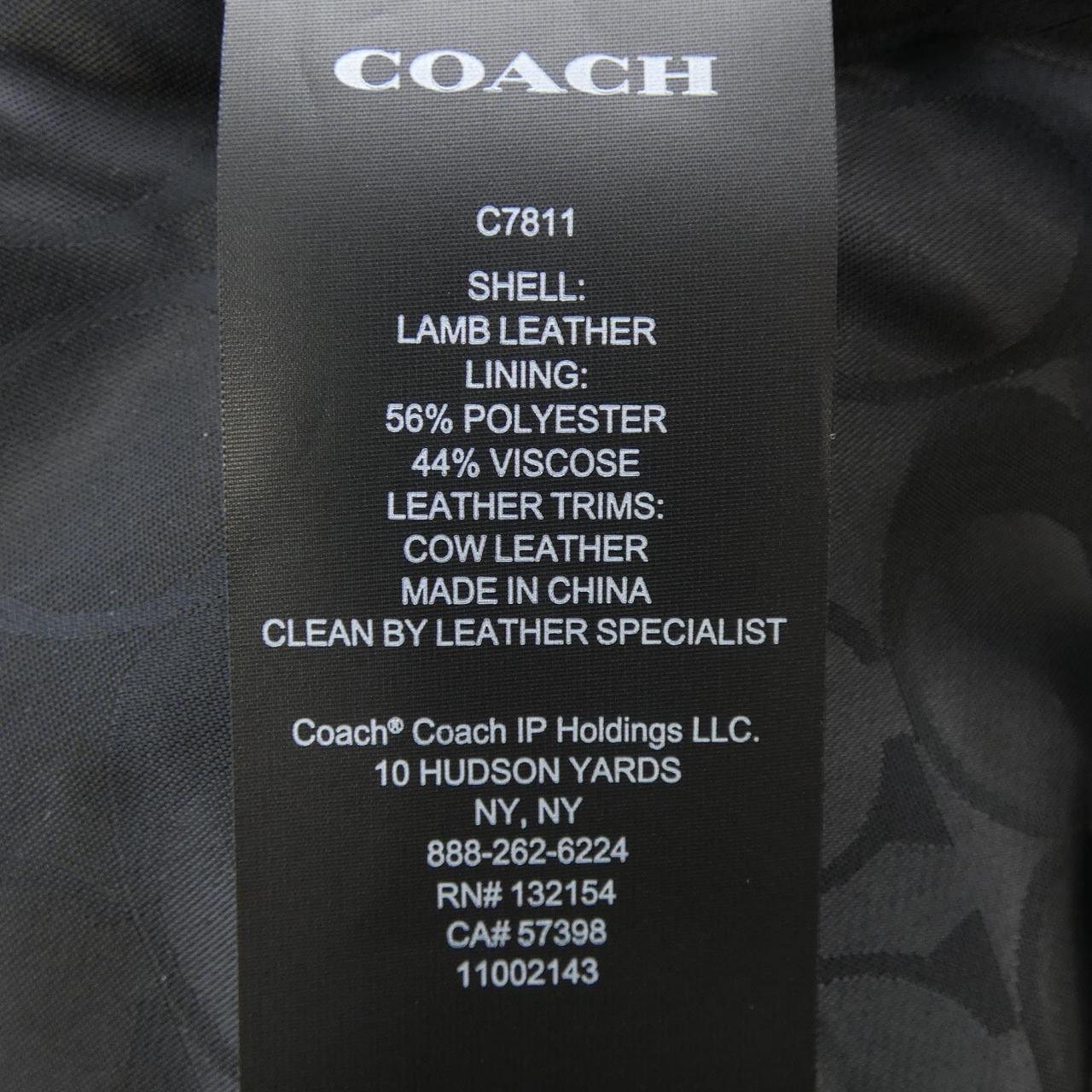 coach COACH leather jacket