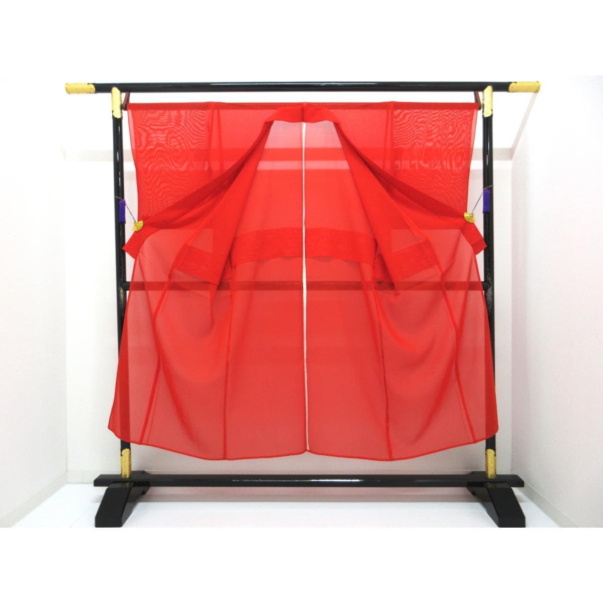 男物　単衣　紗織　丸に抱き茗荷