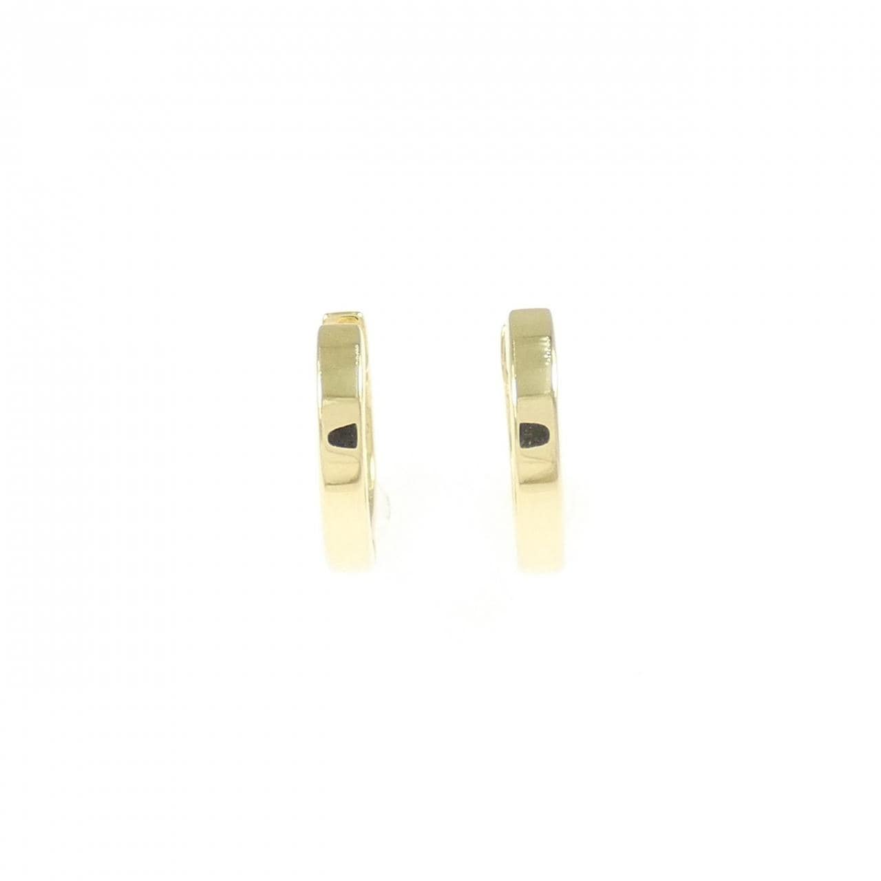 K18YG hoop earrings