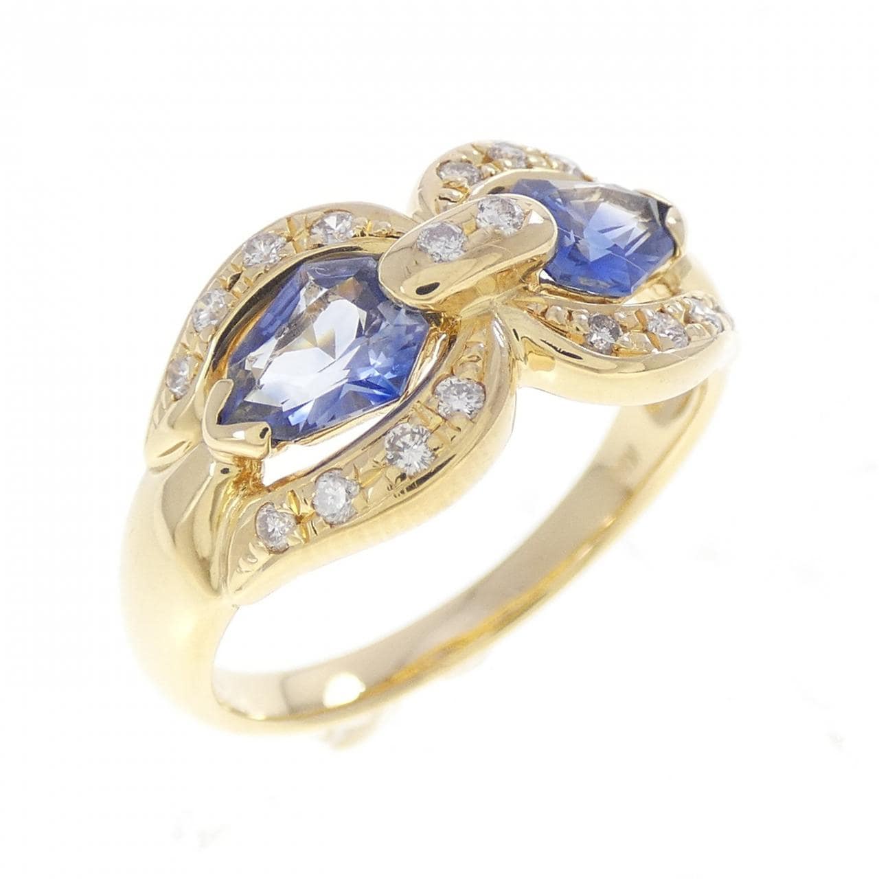 K18YG サファイヤ リング 1.04CT