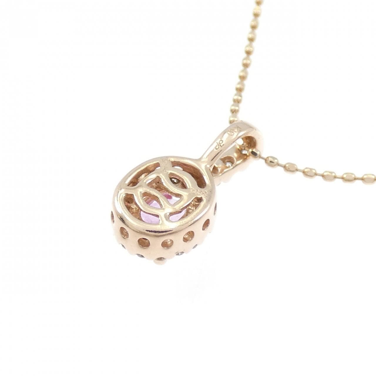 K10PG サファイヤ ネックレス 0.42CT