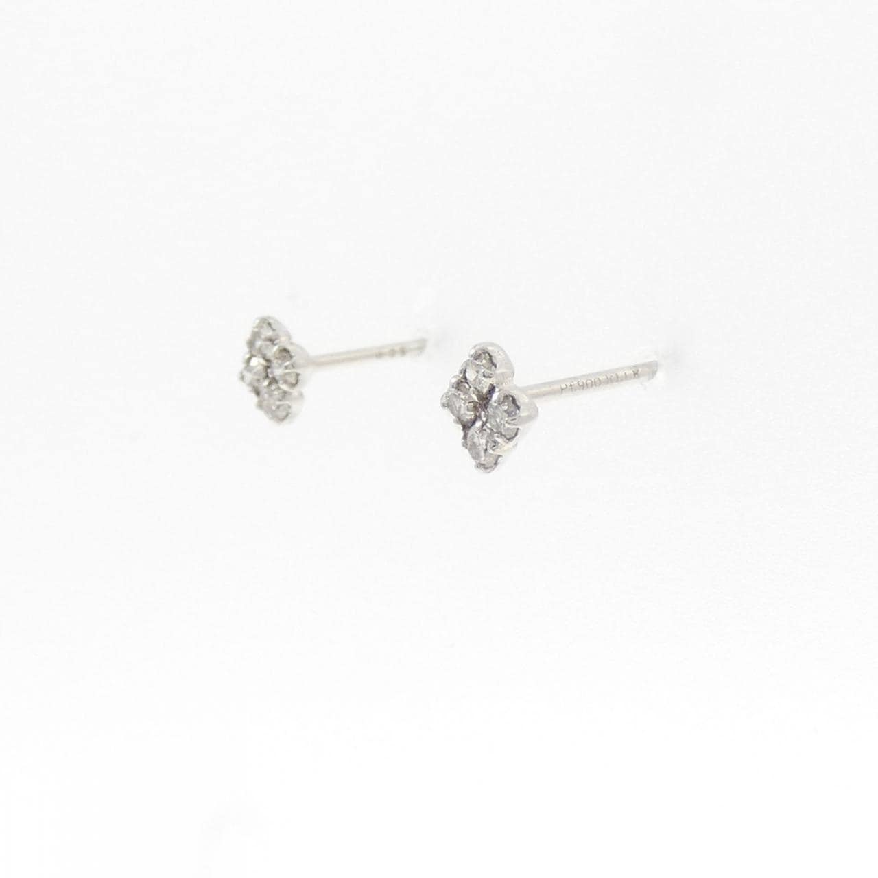 PT900 ダイヤモンド ピアス 0.10CT