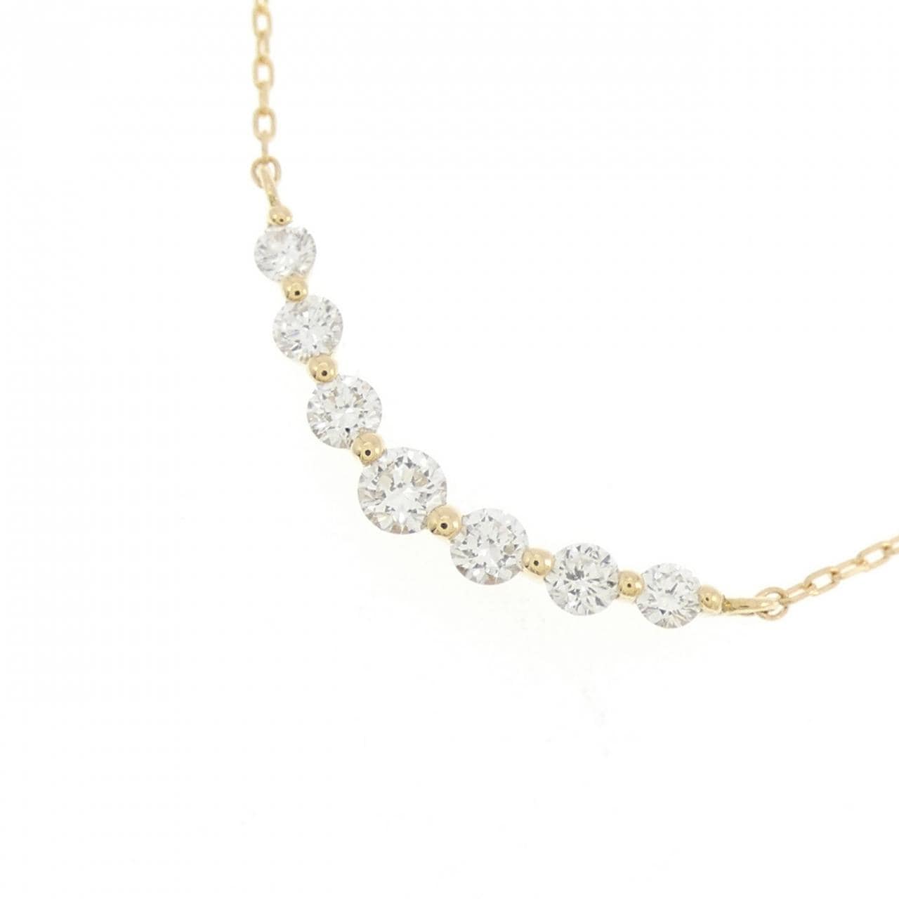 K18YG ダイヤモンド ネックレス 0.20CT
