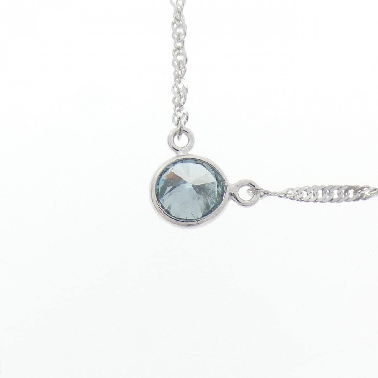 K18WG ダイヤモンド ネックレス 0.18CT