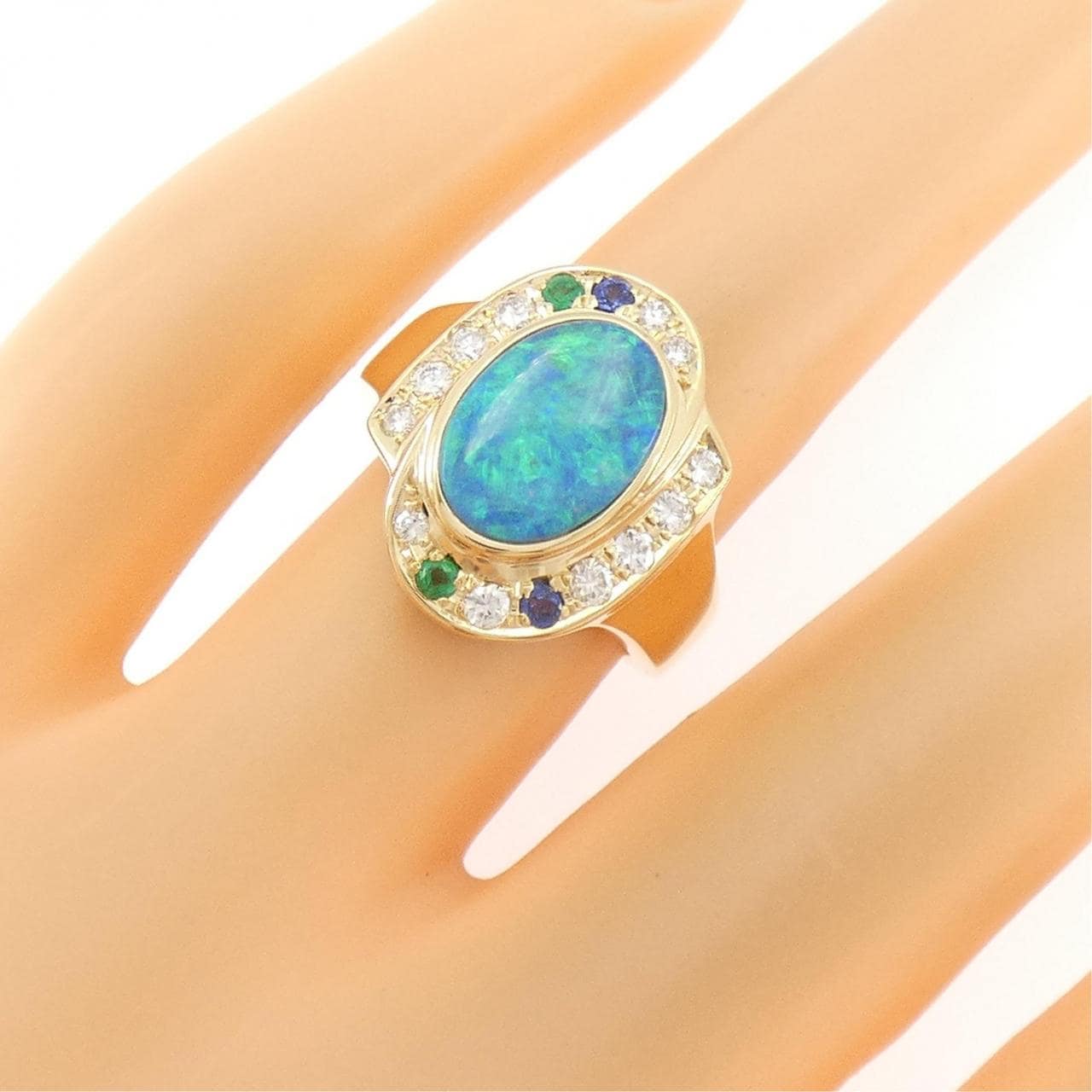 タサキ ボルダーオパール リング