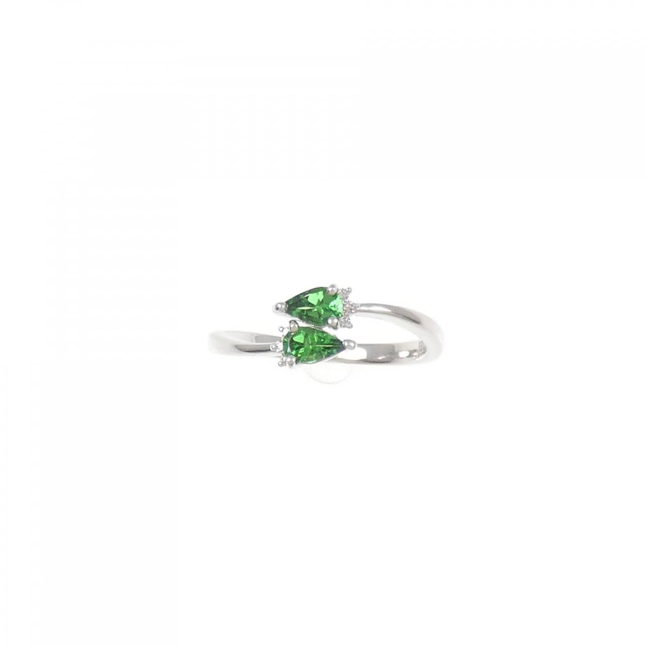 【新品】PT ガーネット リング 0.39CT