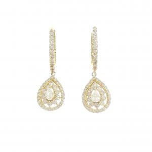 【新品】K18YG ダイヤモンド ピアス 0.86CT