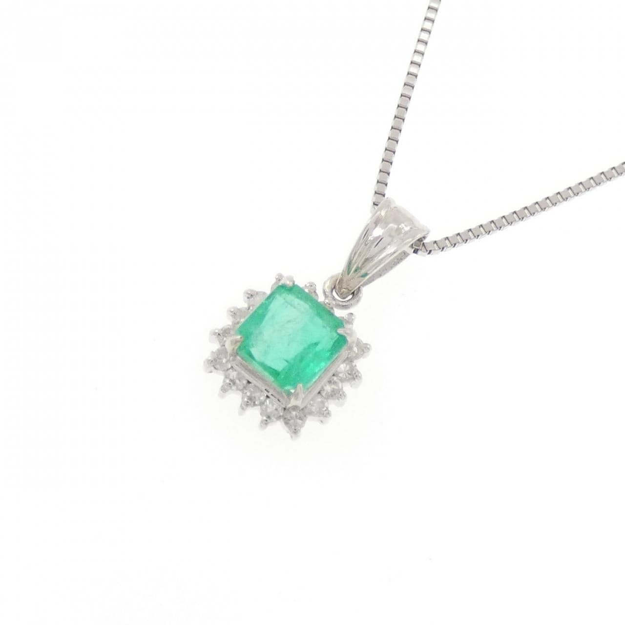 PT/PT850 エメラルド ネックレス 0.47CT