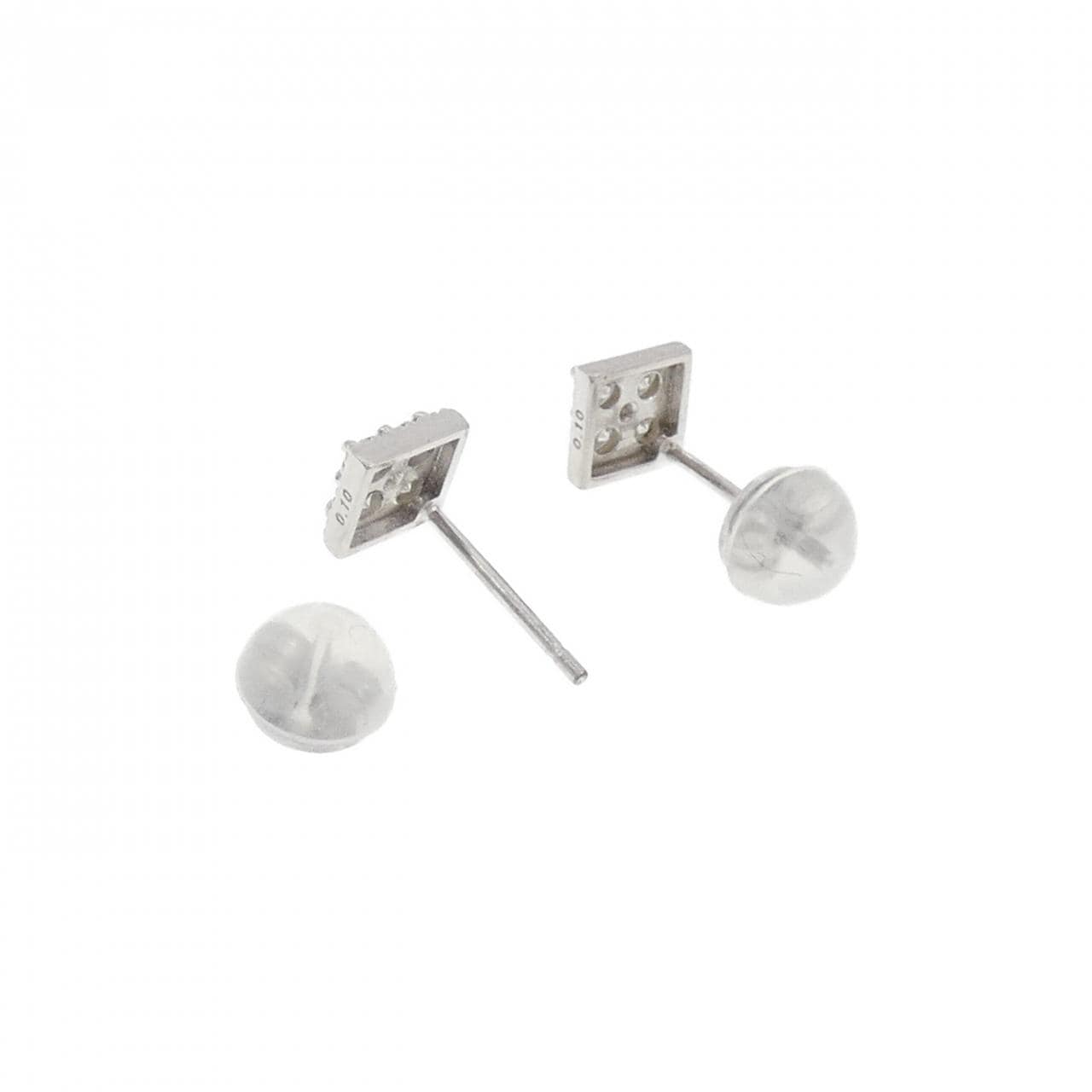 K10WG ダイヤモンド ピアス 0.20CT