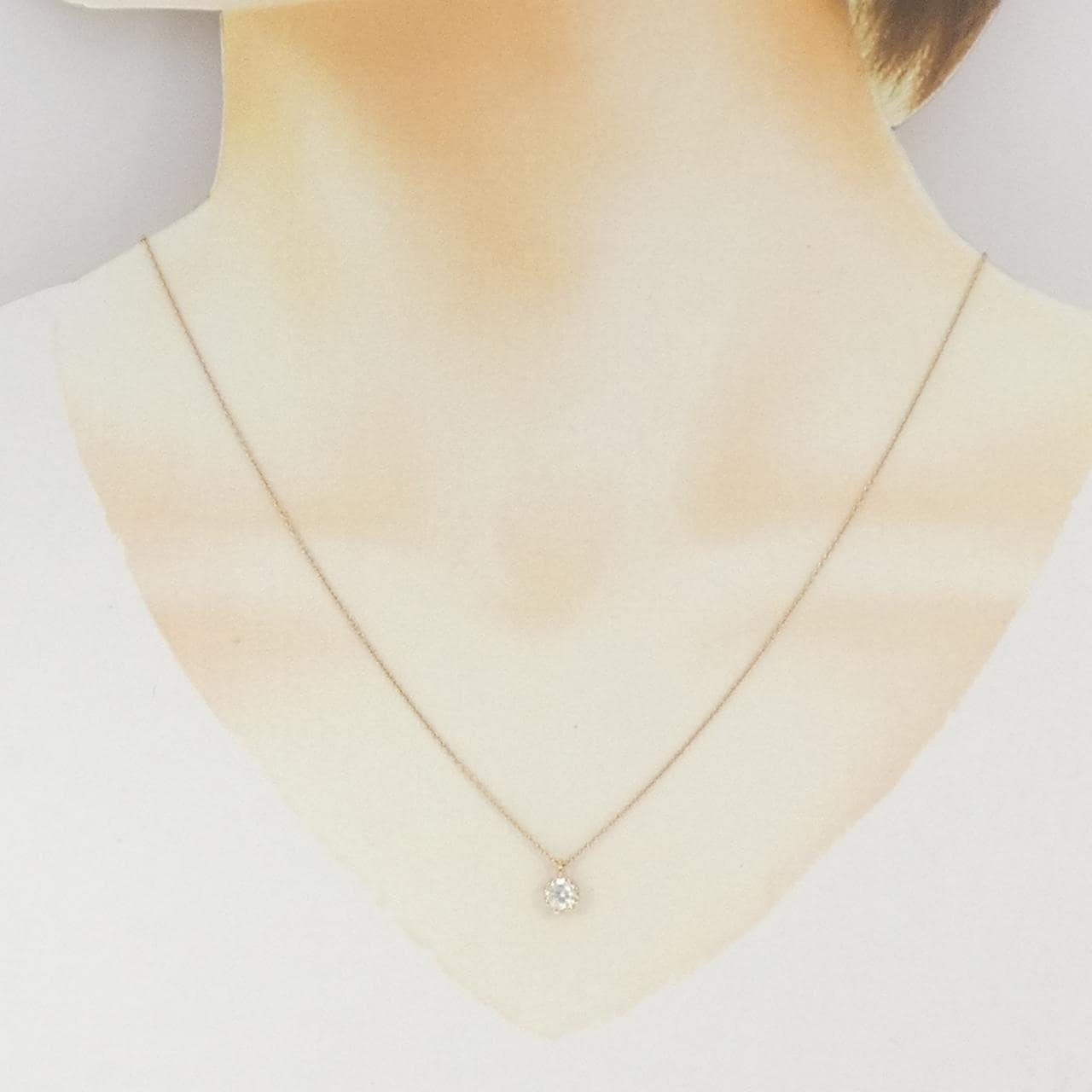 K18PG ダイヤモンド ネックレス 0.30CT