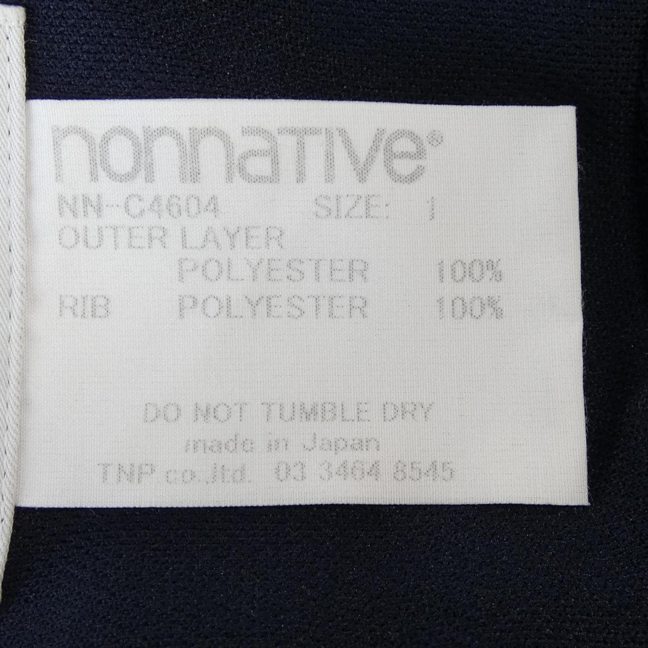 ノンネイティブ NONNATIVE NN-C4604 ブルゾン