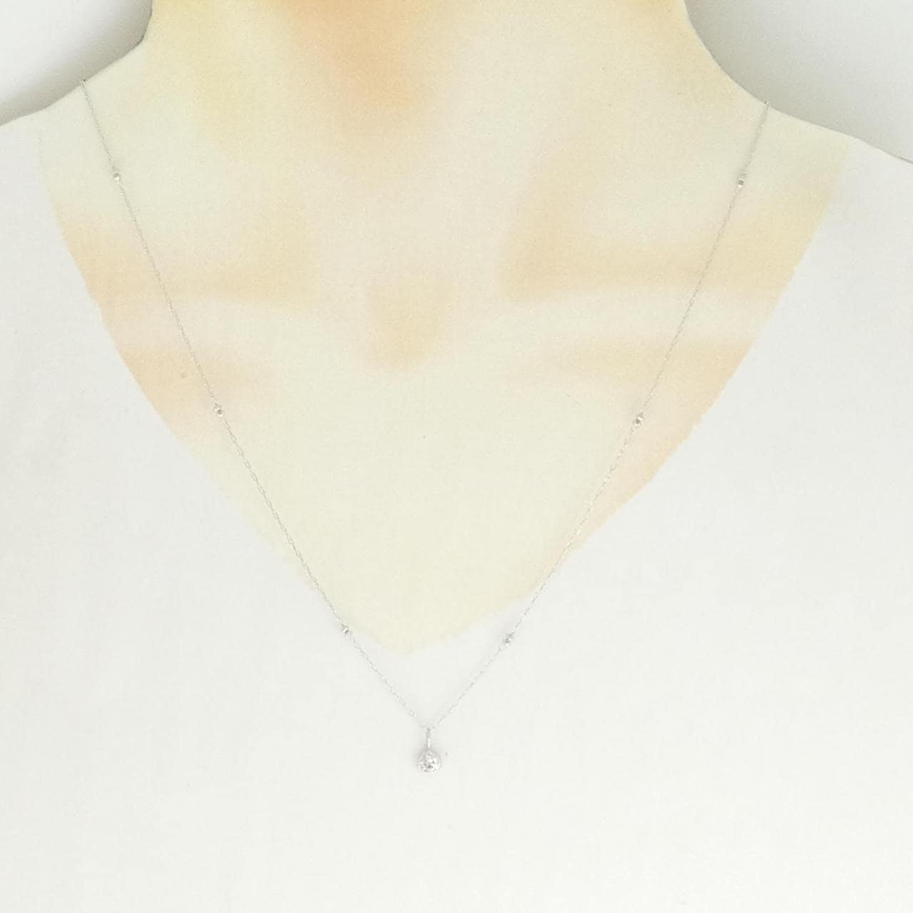 PT900/PT850 ダイヤモンド ネックレス 0.23CT